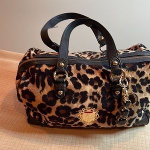 Vintage Juicy Couture Animal Print Duffle